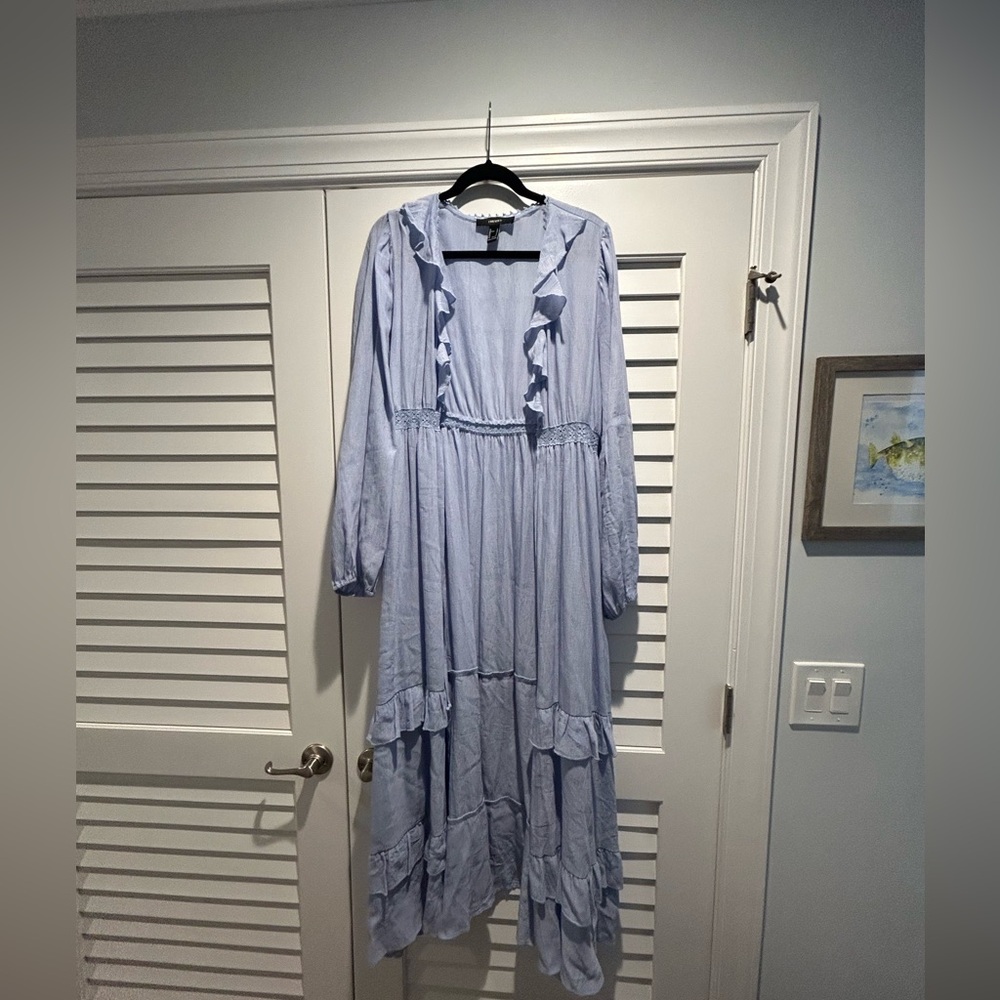 Maxi Robe Light Blue Forever 21 Size Large